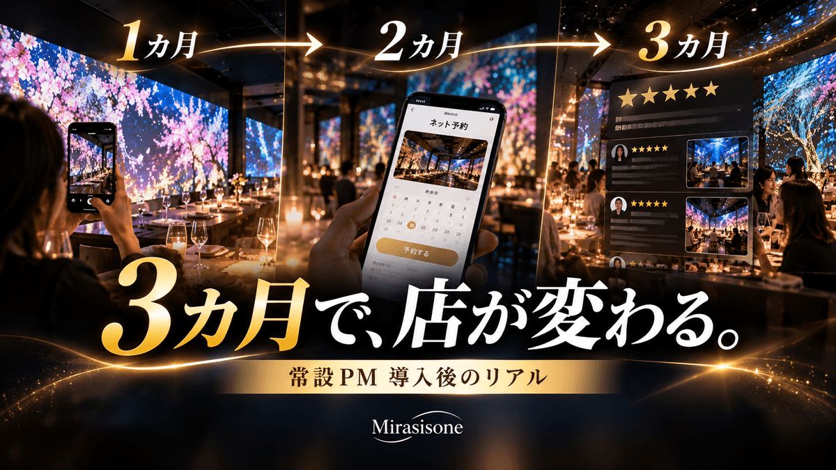 常設プロジェクションマッピングで選ばれる店になる｜導入3カ月後のリアル