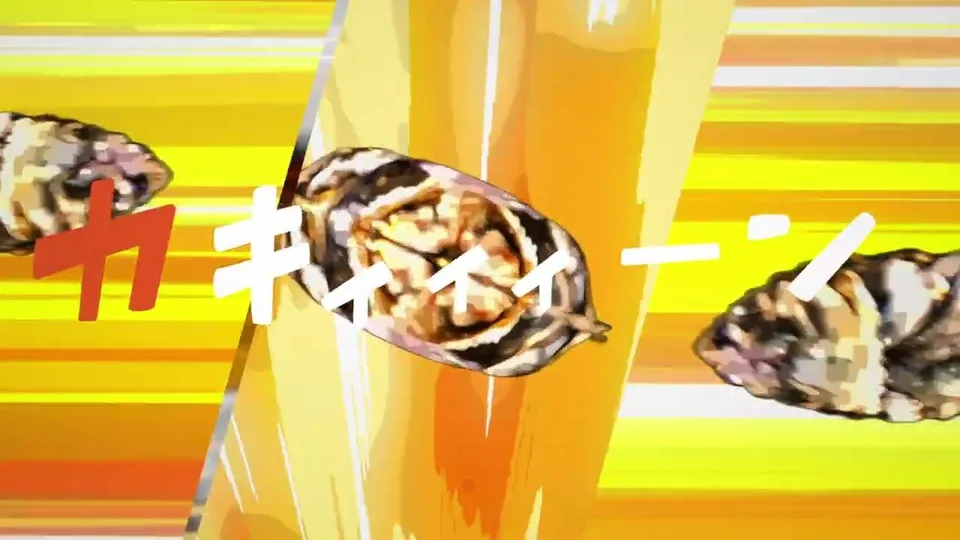 餃子が勢いよく飛び出すCMの3DCG映像